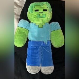 Minecraft Zombie Soft Plush Pillow Buddy Stuffed Toy